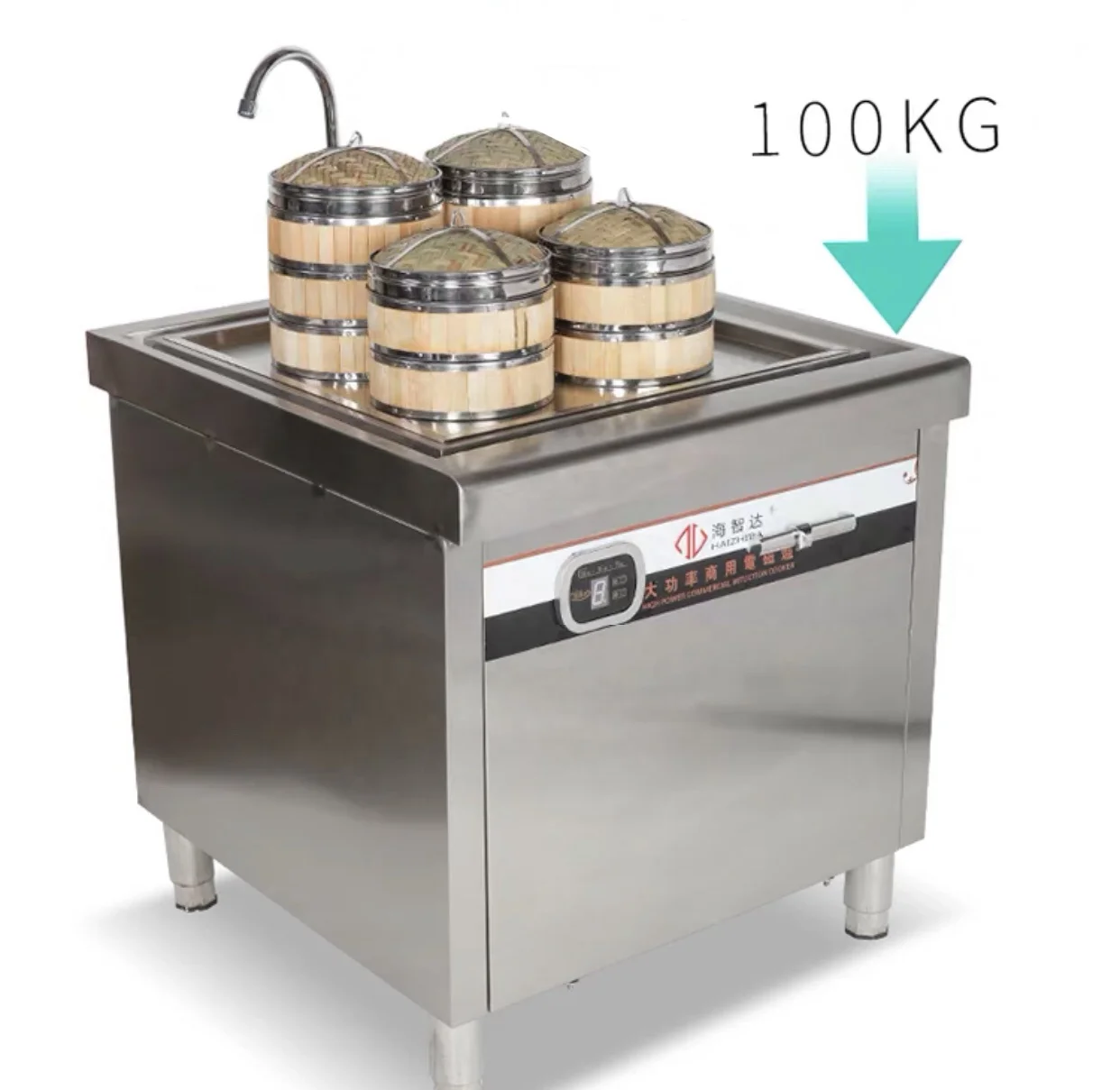 High Quality Stainless Freestanding Commercial Electric Food Steamer for Restaurant Cooking Pastry