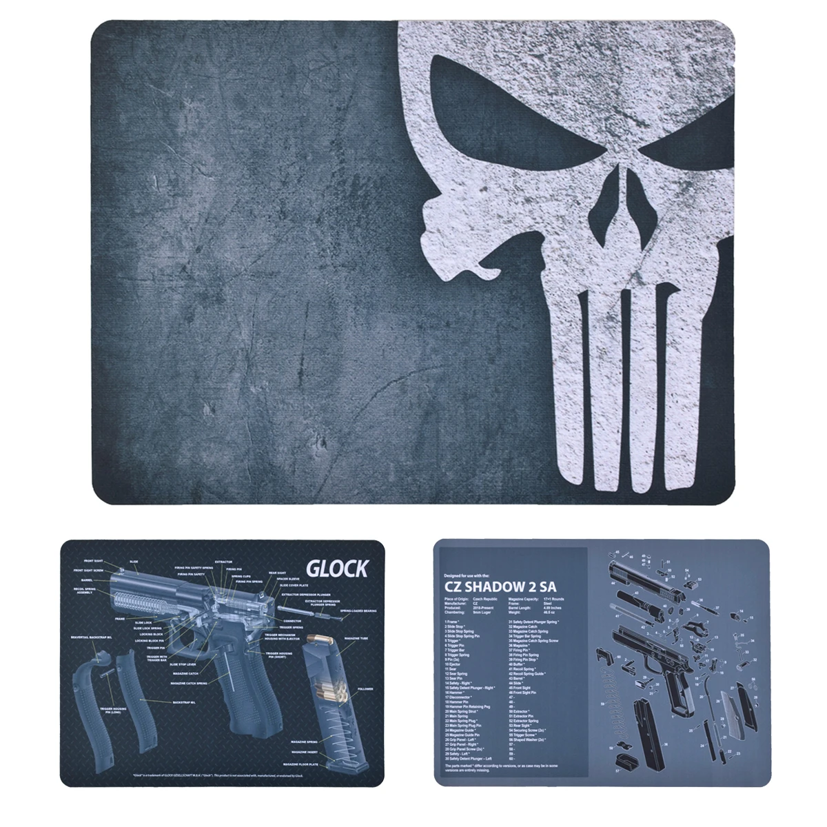 Glock Gun Cleaning Mat Mouse Pads Grim Reaper Tactical Accessory