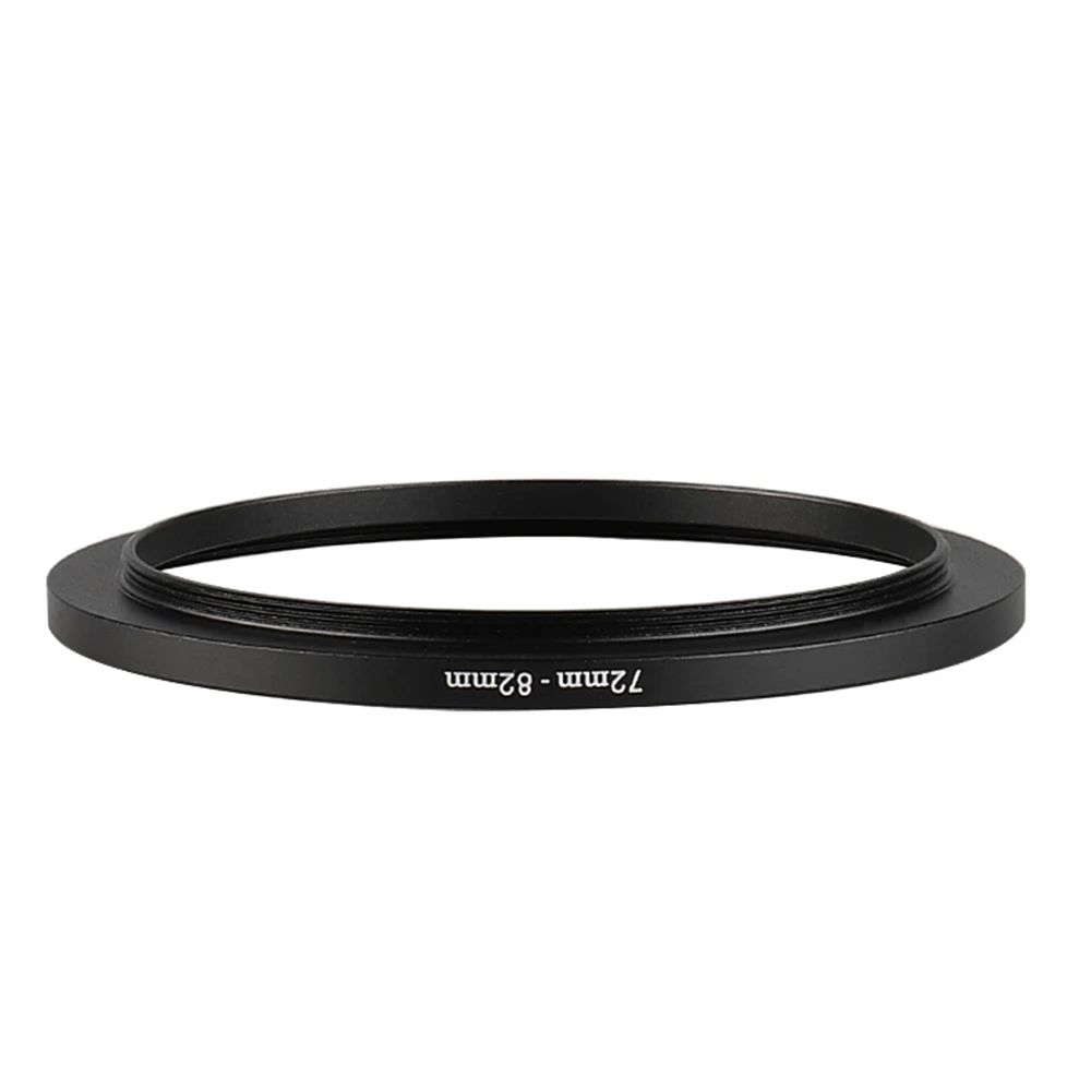 Алюминиевое черное увеличивающее кольцо фильтра 72 мм-82 мм 72-82 мм 72 до 82 адаптер для фильтра объектива для Canon Nikon Sony DSLR объектива камеры