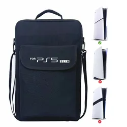 Compact PS5 Slim Travel Backpack: Portable Storage & Protective Carry Case (With Logo)