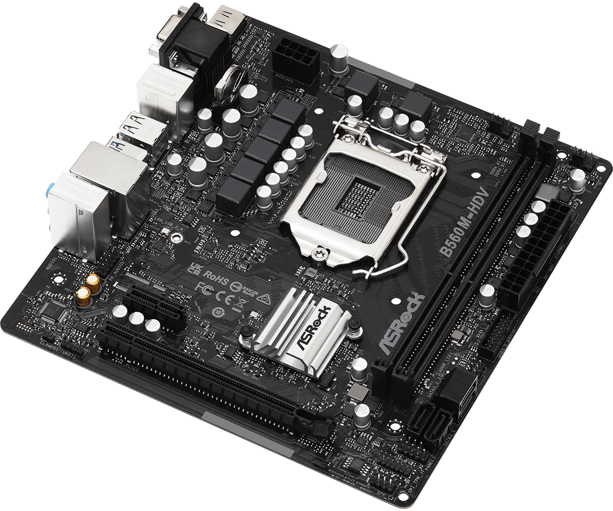 ASROCK B560M-HDV R3.0 Motherboard Intel B560 LGA1200 DDR4 64GB