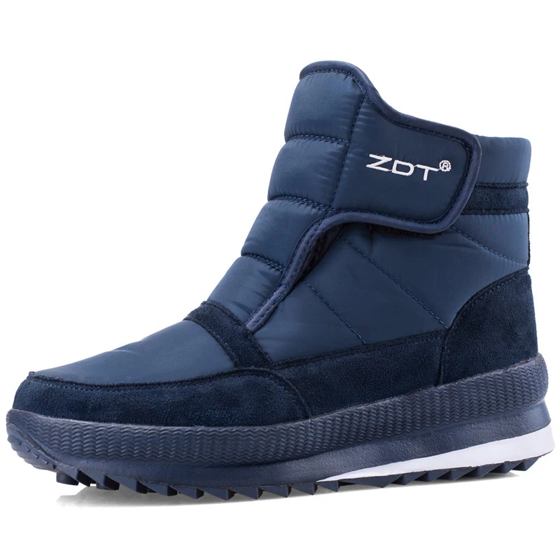 Winter Boots Men Shoes Large Size Waterproof Snow Boots Thickened Cotton Ankle For Women Shoes Non-slip Warm Fur Men Boot