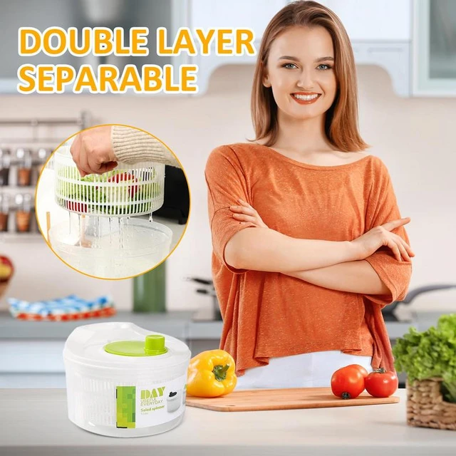Lettuce Spinner Manual Odorless Harmless Salad Spinner With Drain Lettuce  Dryer Detachable Fruit Spinner Kitchens Suppliers - AliExpress