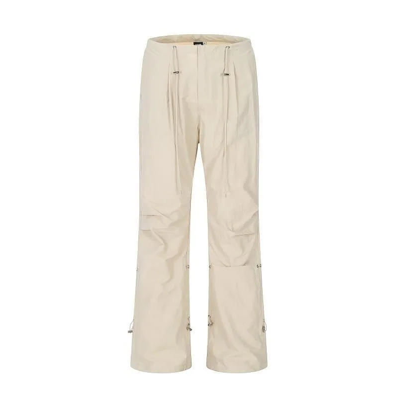 Deeptown Y2k Streetwear Cargo Parachute Pants Women Vintage Oversize Pleated Pants Joggers Gyaru Hippie Harajuku Korean Trousers