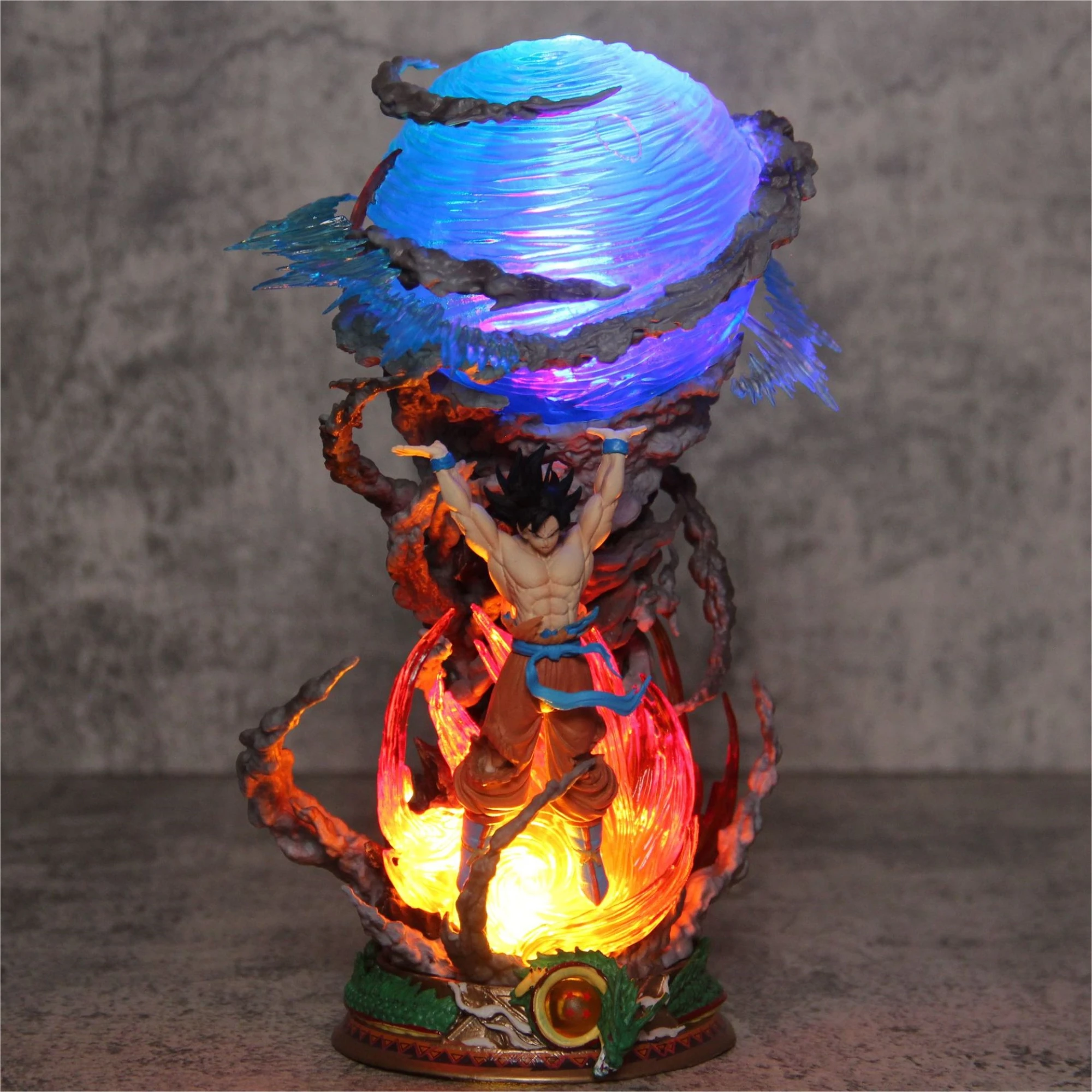

Dragon Ball 23cm Figures Super Saiya Action Figure Spirit Bomb Sou Goku Model Pvc Statue Doll Collection Decoration Toys Gift