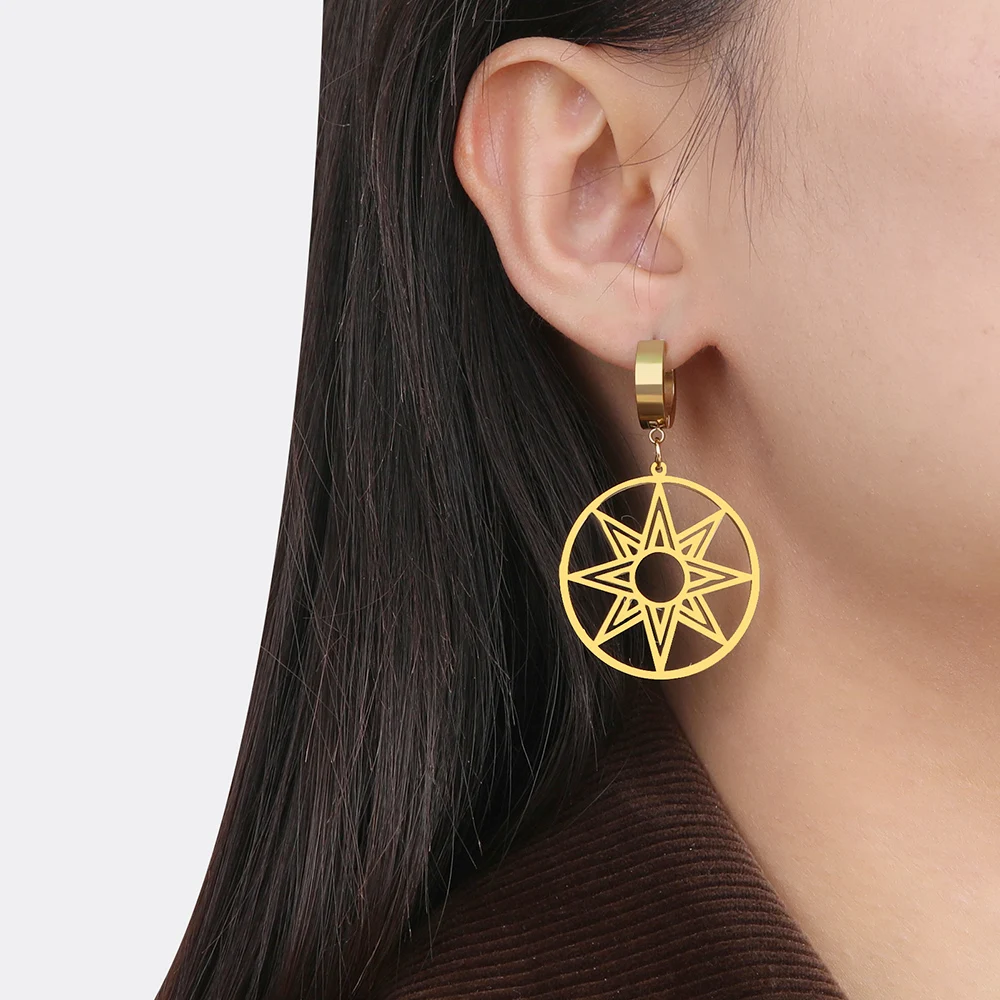 Boucles d’oreilles dorées étoile d’Inanna