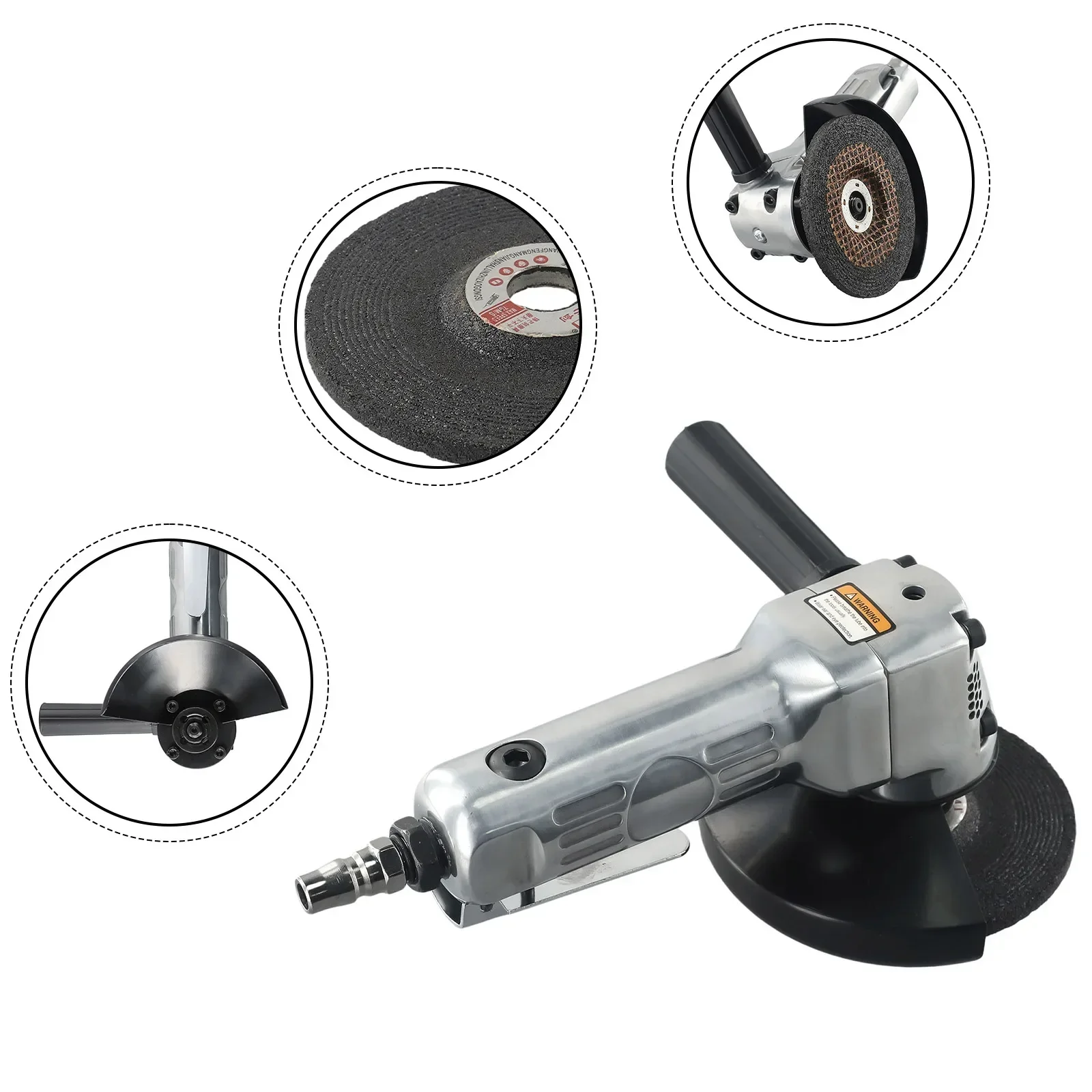 1/4inch Pneumatic Angle Grinder Polisher Grinding11000rpm 0.8mpa Air Grinder Car Motorcycle Grinding 11000rpm