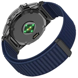 Versatile QuickFit Nylon Loop Bracelet - Adjustable 22 - 26mm Strap - QuickFit 26mm (Midnight Blue)