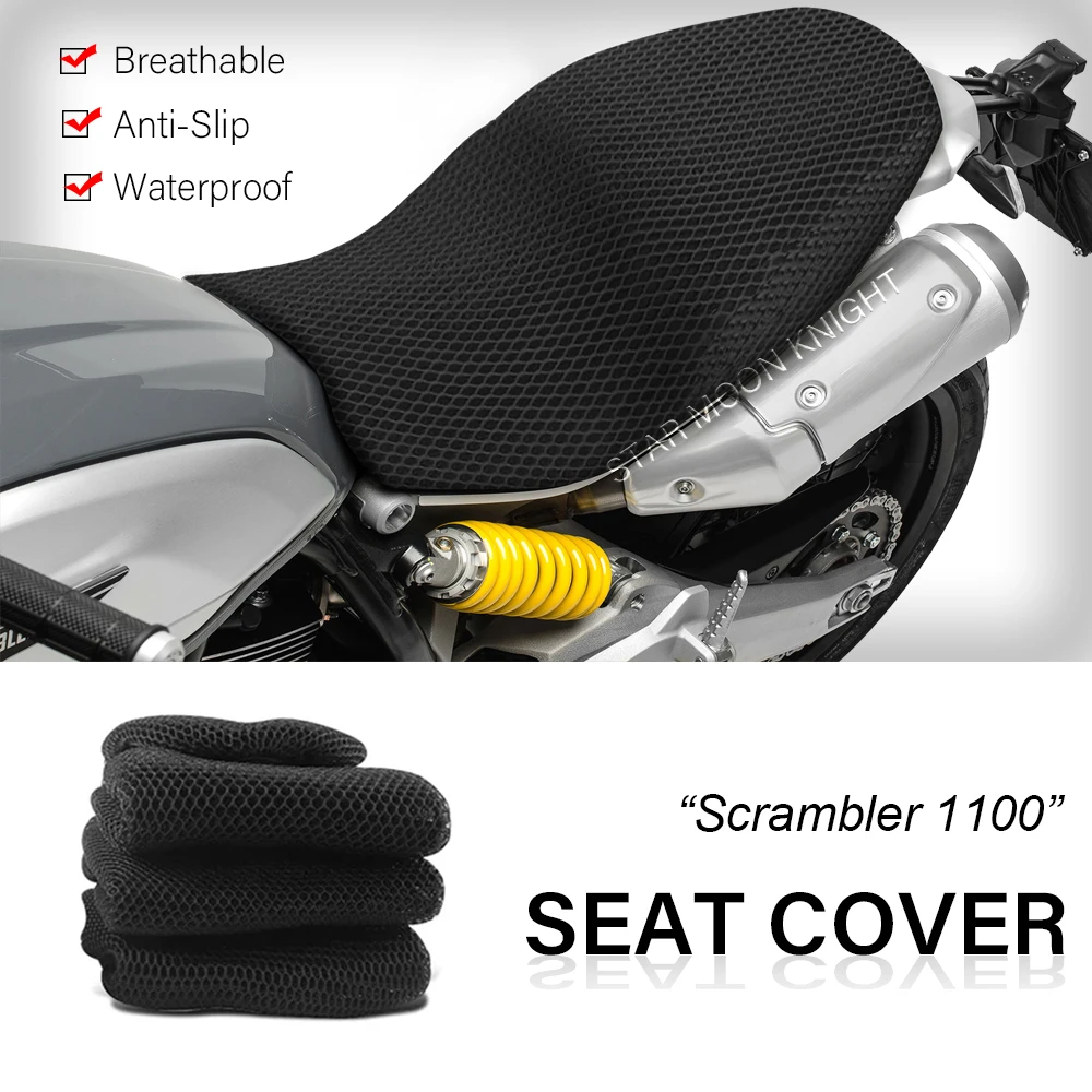

3D Breathable Seat Cushion Cover For Ducati Scrambler 1100 Scrambler1100 Sport Pro special 2020 Motorcycle Honeycomb Seat Cover