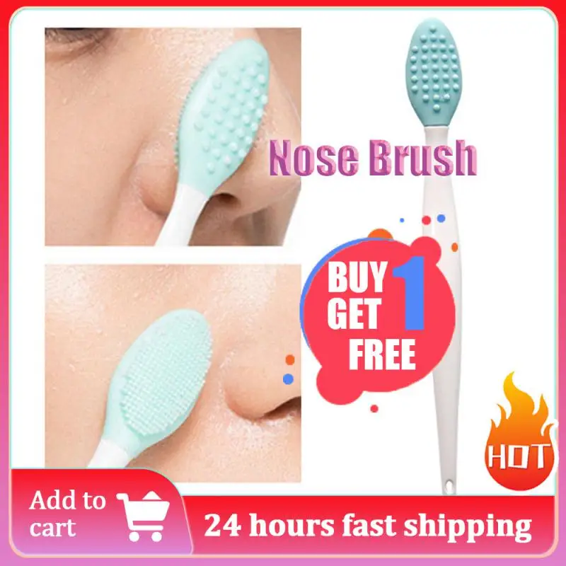 

Beauty Skin Care Wash Face Silicone Brush Exfoliating Nose Clean Blackhead Removal Brushes Tools Facial Care Cleansing Brushes