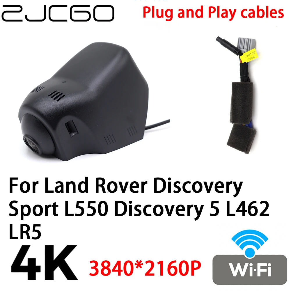 Zjcgo 4K 2160P Car Dvr Dash Cam Camera Videoregistratore Plug And Play Per Land Rover Discovery Sport L550 Discovery 5 L462 Lr5