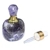 High Quality 40x60mm Big Size Perfume Bottles Natural Amethyst Rose Quartz Howlite Tutquoise NO Hole Pendants 1