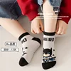 5 Pairs Spiderman Cotton Children's Socks iron Man Hulk Thor Anime kids Boys Short Socks Cartoon Baby Spring Summer Sock Y 4