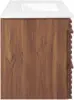 Render 36" Wall-Mount Bathroom Vanity in Walnut White 5