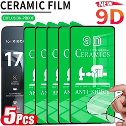 5 - Pack HD Ceramic Full Cover Soft Screen Protector Film for 5PCS (For Mi 17T Pro)