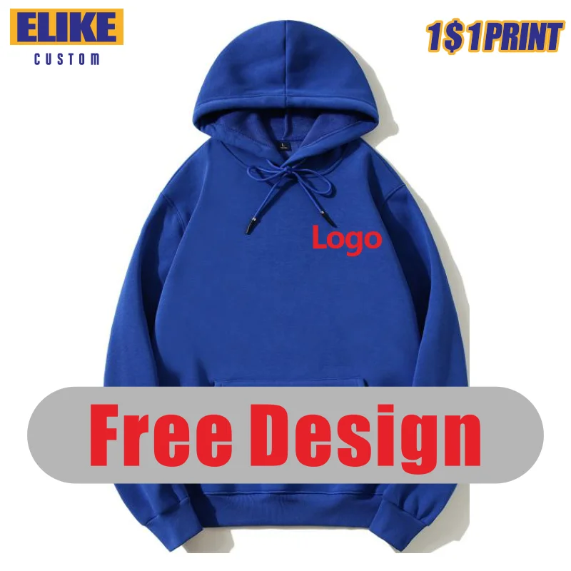 10 Color Men and Women Printed Embroidery Cotton Hoodie Fleece Sweater Shirt