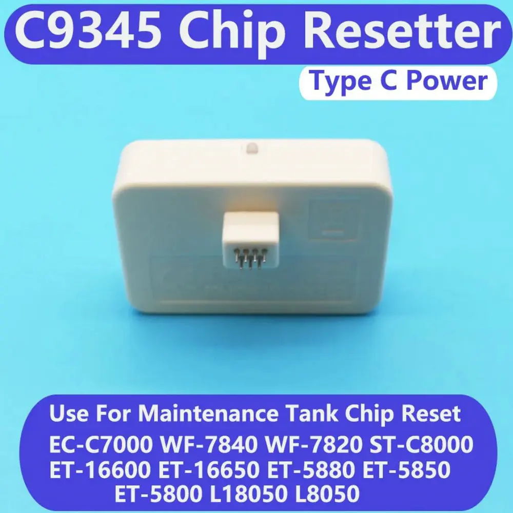 유지 보수 박스 칩 리셋기, EPN WF-7820 WF-7830 WF-7840 ET-5800 ET-5850 ET-5880 ET-8550 ET-8500 ET-16600 ET-16650, C9345
