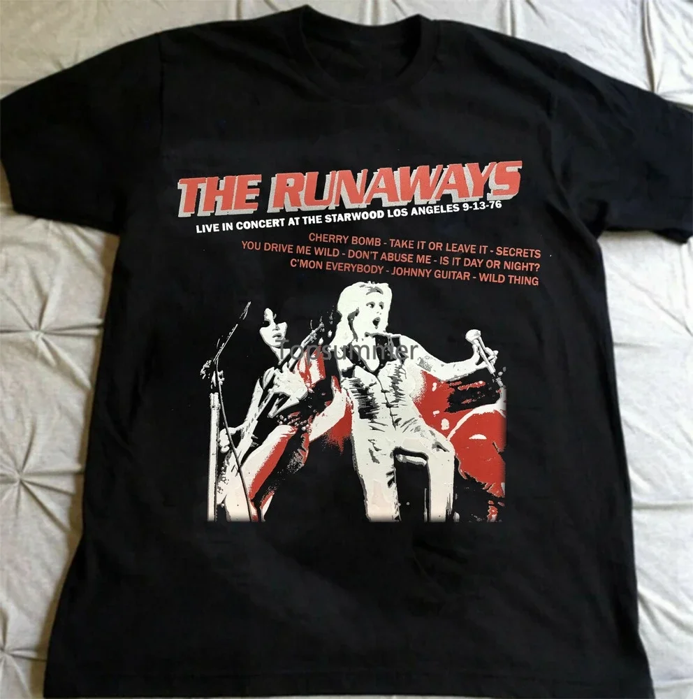 

Rare The Runaways Short Sleeve Gift For Fan Black S-2345Xl Unisex T-Shirt S3752