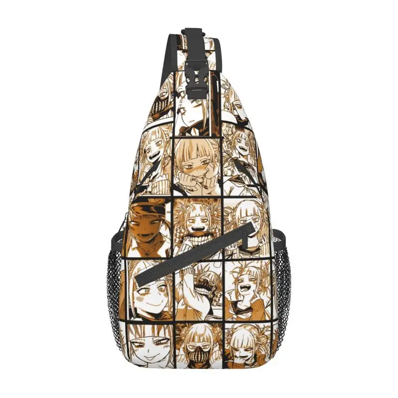 

My Hero Academia Himiko Toga Collage Sling Bag for Men Boku No Hero Academia Shoulder Crossbody Chest Backpack Traveling Daypack