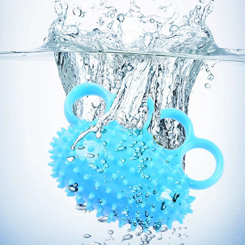 TPR Four-finger Hedgehog Ball Soft Grip Hand Training Massage Ball Rehabilitation Training Elderly Exercise Ball Hand