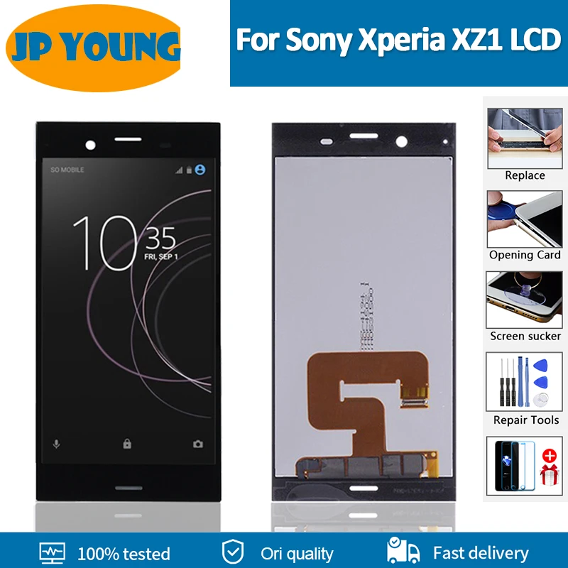 For Sony Xperia XZ1 G8341 G8342 LCD Display Bildschirm Touchscreen Schwarz