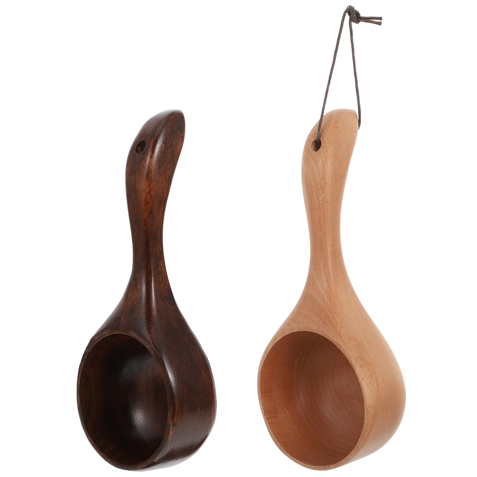 Wood Water Scoop Spoon Multipurpose Wooden Scoop Spoon Ladle Dipper for Kitchen Utensil Home Cooking Bath Salt Canisters Ladles wooden scoop spoon