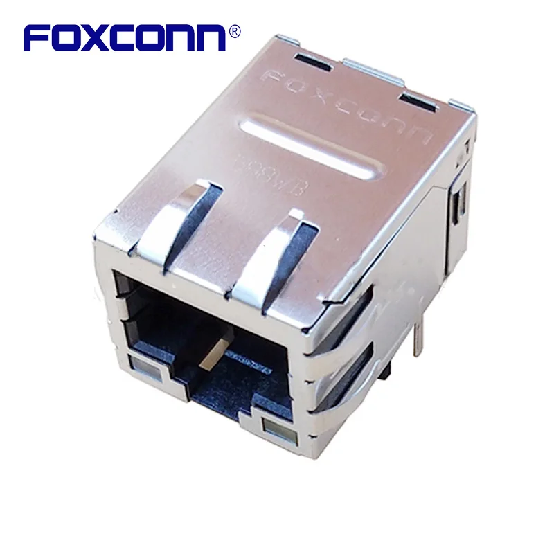

Foxconn JFM3801B-0LV3-4F rj45с матрицей Интерфейса Ethernet с пружиной и лампой
