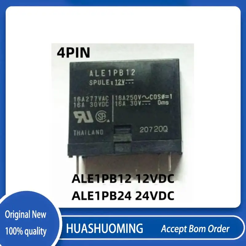 

NEW 10PCS/LoT ALE1PB12 12VDC ALE1PB24 24VDC 4PIN 16A 250V 12V 24V