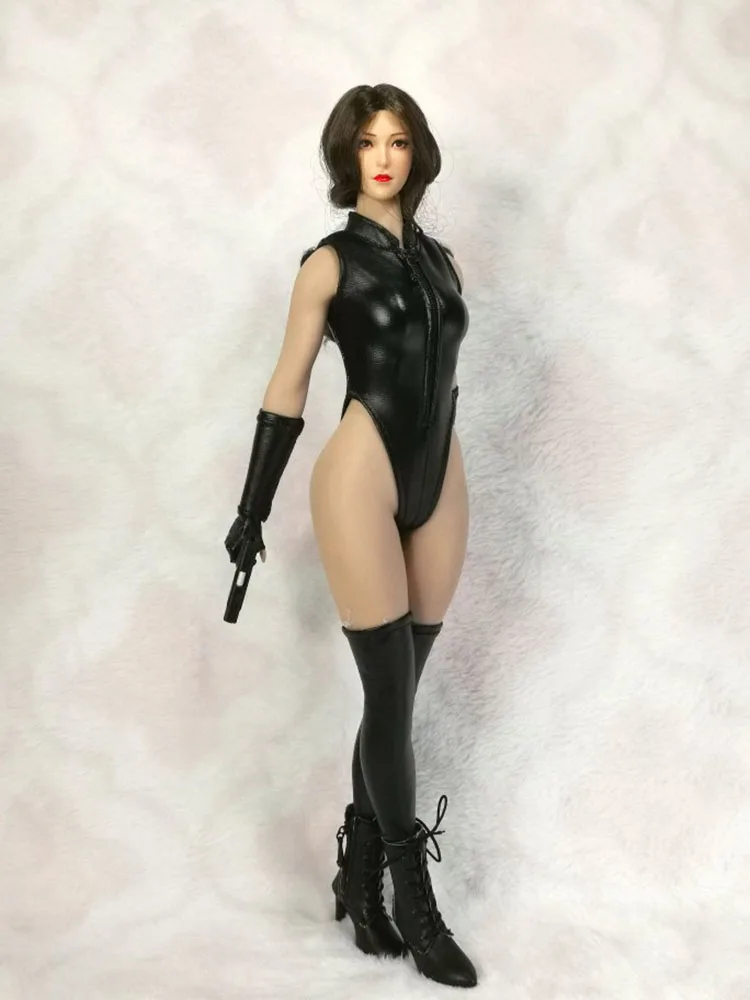  1/6 Scale Female Clothes,Female Bodysuit Zipper