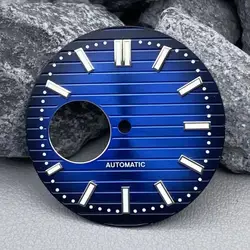 Premium Green Luminous Watch Dial - 30.5mm - No logo (Blue Dial)