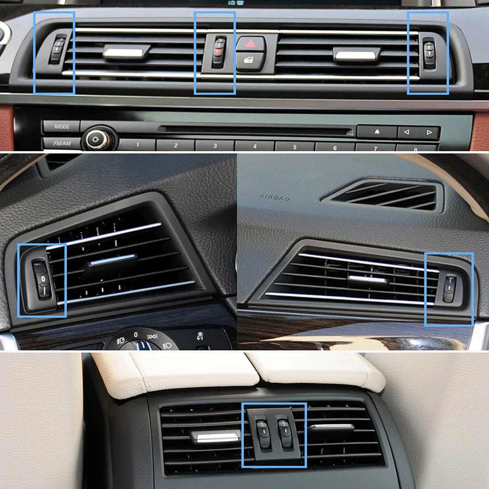 Car Front Rear Air Conditioner Turning Base Roller AC Vent Rolling