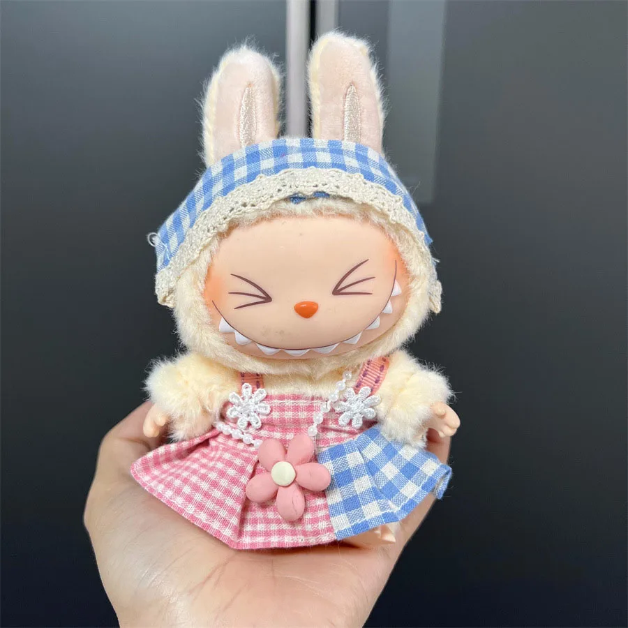 For Labubu Doll Clothes Hoodies Doll Clothes Color Match Hoodies Dolls Accessories Cute Decoration Little Cloths( no doll)