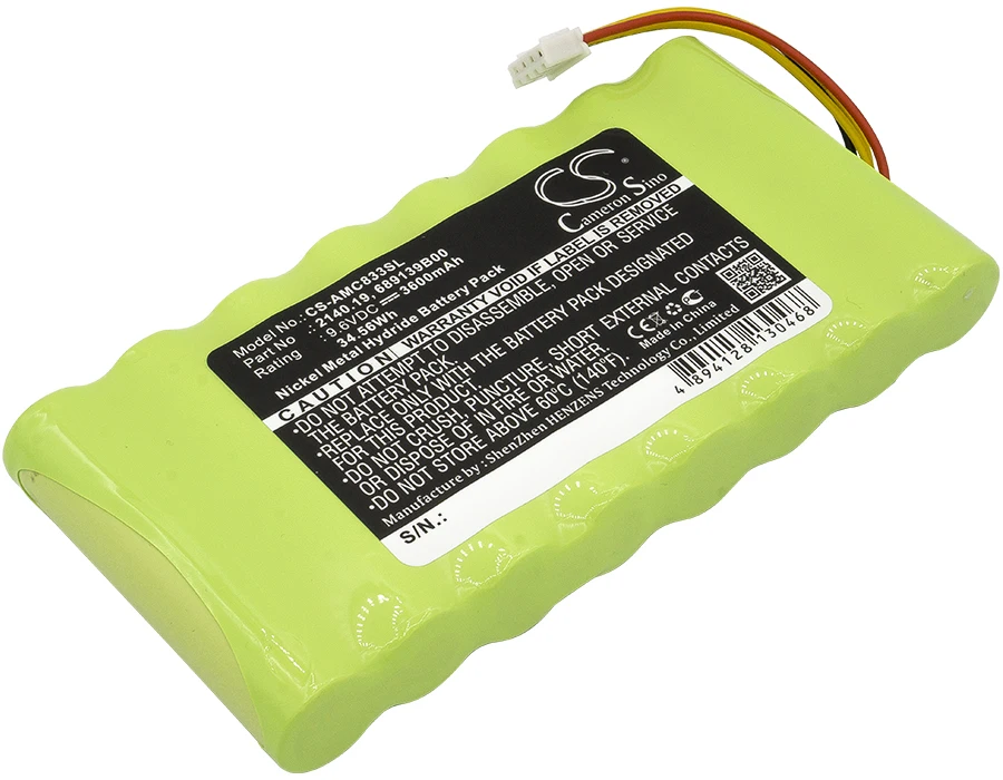 

3600mAh AMC 694233 689139B00 2140.19 Battery for 8335 3945/3945-B 8336 OX Oscilloscopes CA6116 8333 CA6550 CA6555 8435