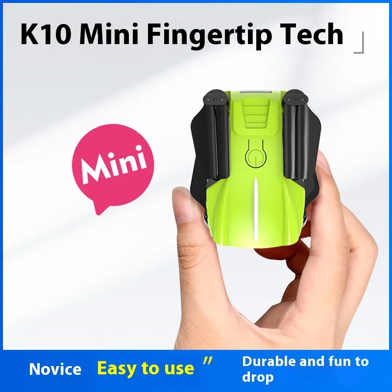 K10 Mini Drone Aereo Aereo telecomandato Aereo Giocattolo per interni ed esterni Piccolo quadricottero Pieghevole Pratica per principianti - immagine 2
