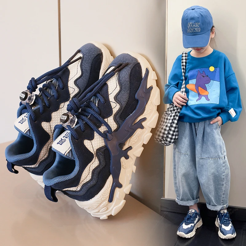 

Boys Girls Sneakers Lightweight Anti-Slip Breathable Mesh Comfort Unisex-Child Sports Running Walking Athletic Shoes for Kids