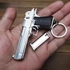 Csnoobs Mini 1:3 Desert Eagle Pistol Alloy Gun Model Keychain Gold-plated Bag Pendant Detachable Toy Gun For Adult Kids Gift 5