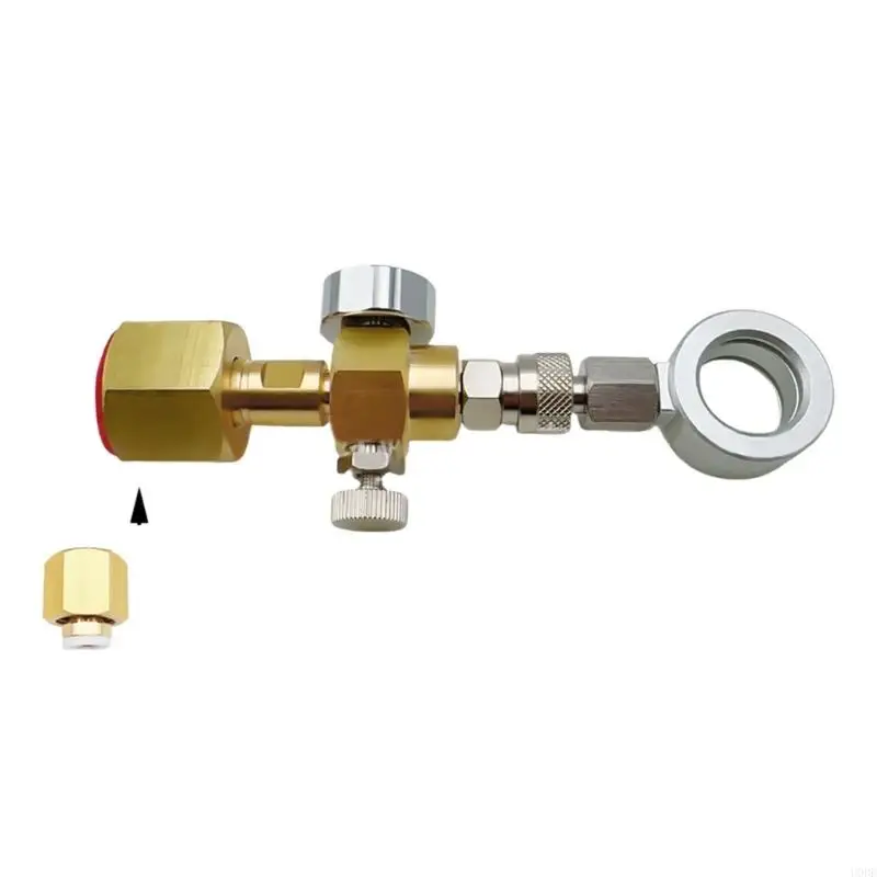 CO2 Cartridges Adapter CO2 Inflation Connector Quick Releasing Adapter Bottle Refill for Kitchen or Outdoor