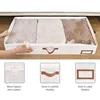 Foldable Underbed Organizer Non-Woven Dustproof Ultra-thick with Clear Window Containers for Clothes Quilt Under Bed Storage Bag 3