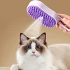 Steamy Brush Electric Spray Cat Hair Brush 3in1 Pet Hair Removal Tool 360° Rotating Handle Silicone Multifunctional Massage Comb 1