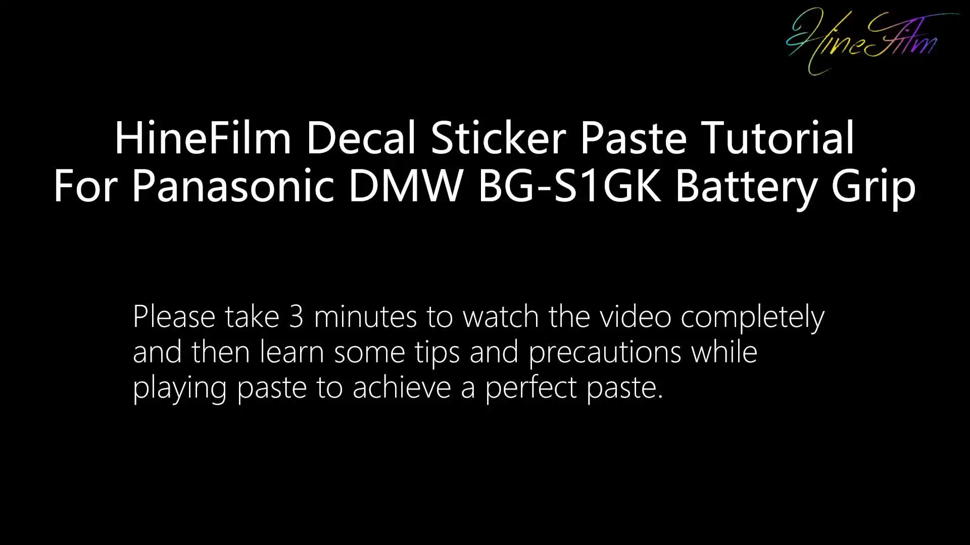 Наклейка Hinefilm Skin для Panasonic DMW-BGS1GK