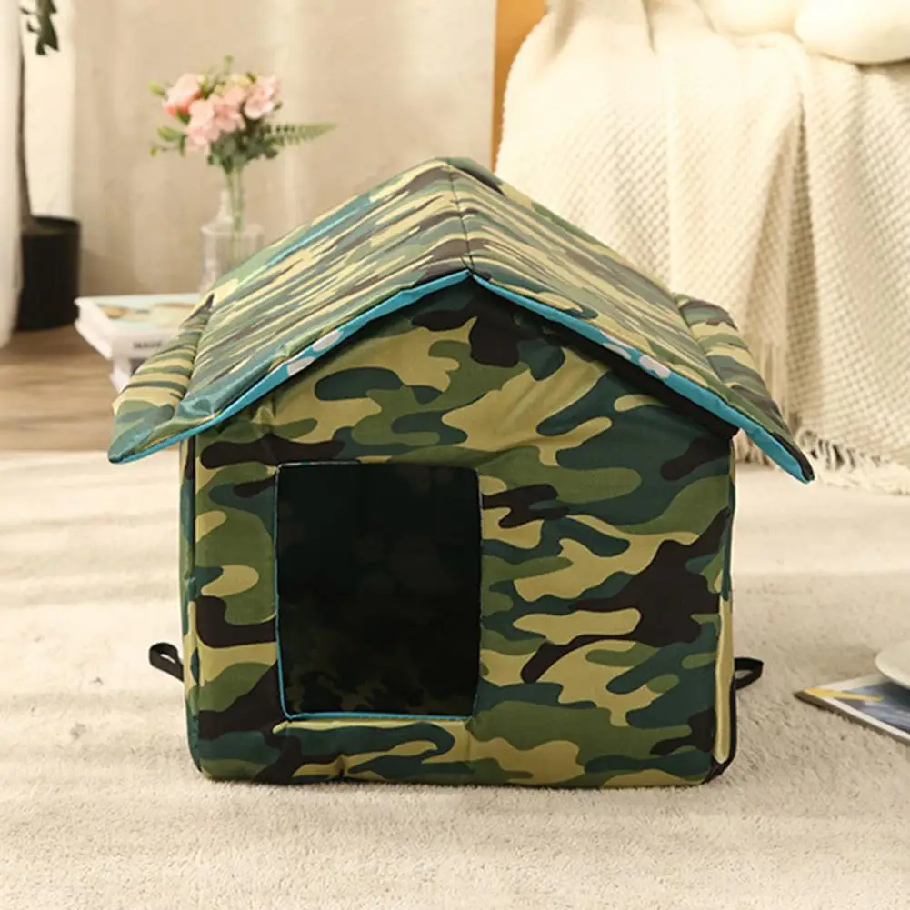 

Cat House Durable Waterproof Folding Pet House Reusable Indoor/outdoor Cat Shelter Tent Nest Zipper Closure for Protection Cat