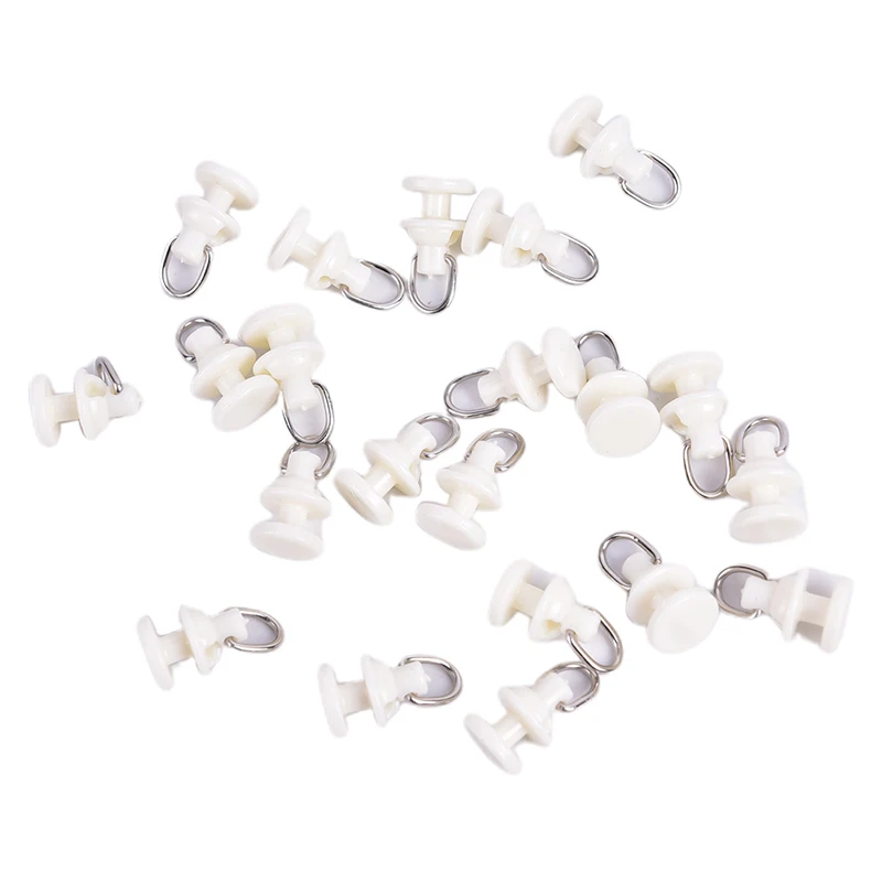 20Pcs Strong and Sturdy Curtain Track Glider Rail Curtain Hook Rollers Tracks Accessories