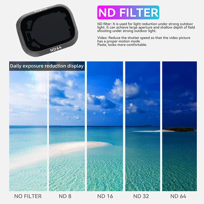 Filtres ND pour drone DJI Mini 3 Pro - Lot de 6