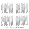 20-100pcs Carbon Steel Surgical Blades for DIY Cutting Phone Repair Carving Animal Eyebrow Grooming Maintenance Scalpel Knife 5