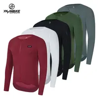 YKYWBIKE Cycling Jersey Long Sleeve Seamless Process Top Quality YKK zipper New Coldback Fabric UPF 50+ Asian Size Jersey 1