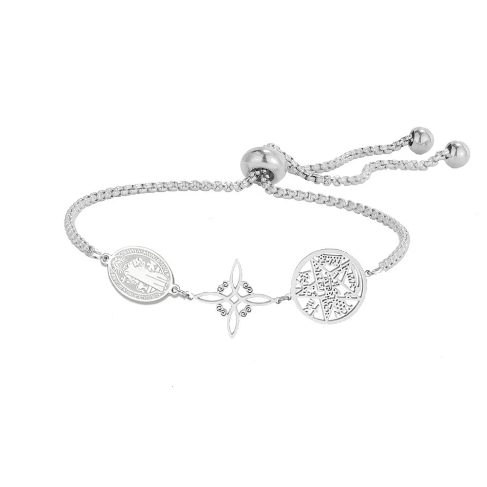 Stainless Steel Triple Protection Charm Bracelet