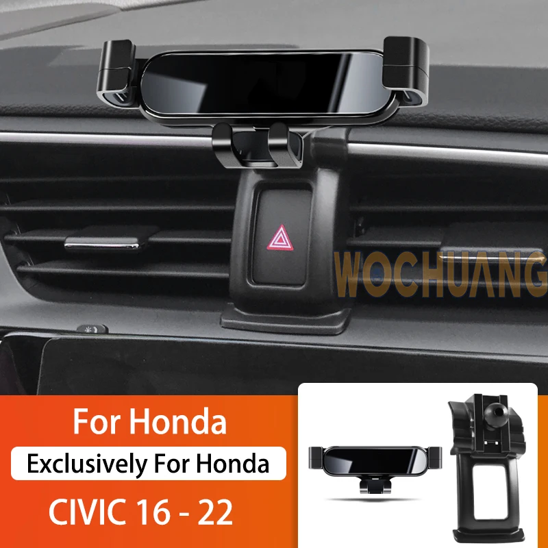 

Car Mobile Phone Holder For Honda Civic 2016-2022 360 Degree Rotating GPS Special Mount Support Navigation Bracket Accessories