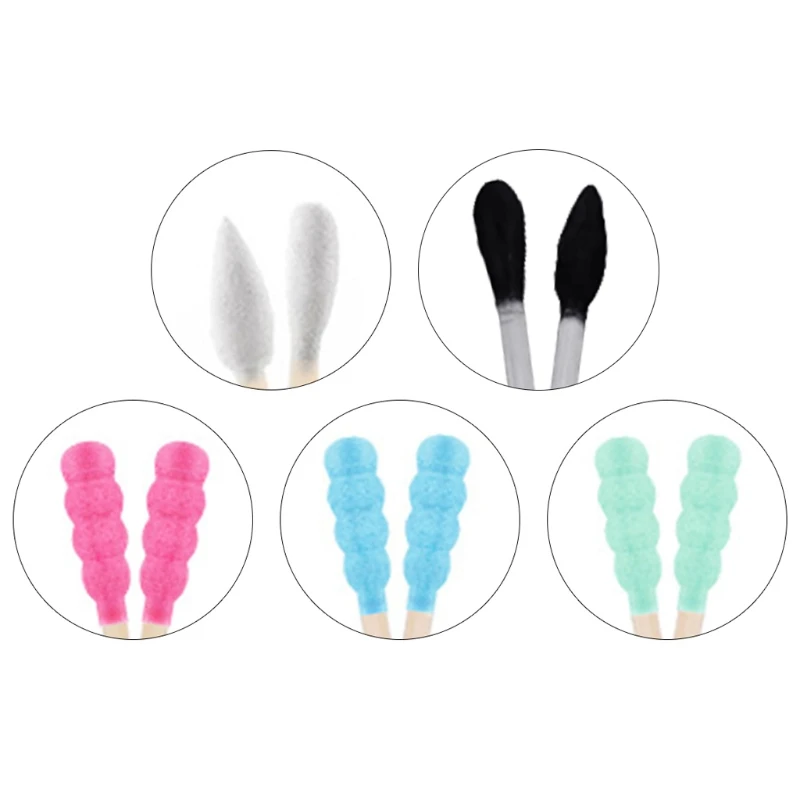 

200pcs/Box Double for Head Cotton Swab Nose Ears Cleaning Care Tools Disposable Buds Cotton Applicator