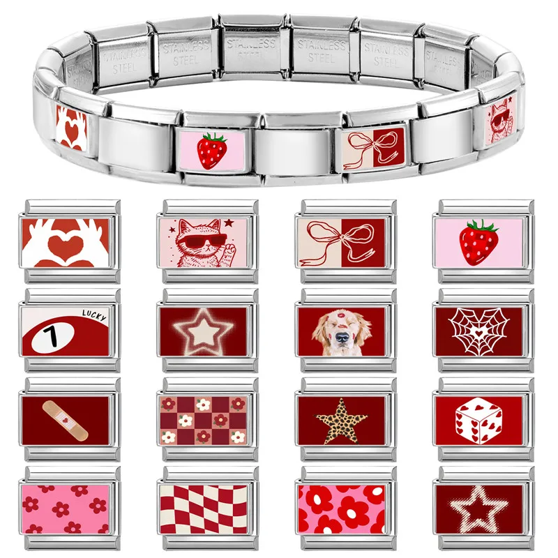 Y2K Red Series Stainless Steel Bracelet