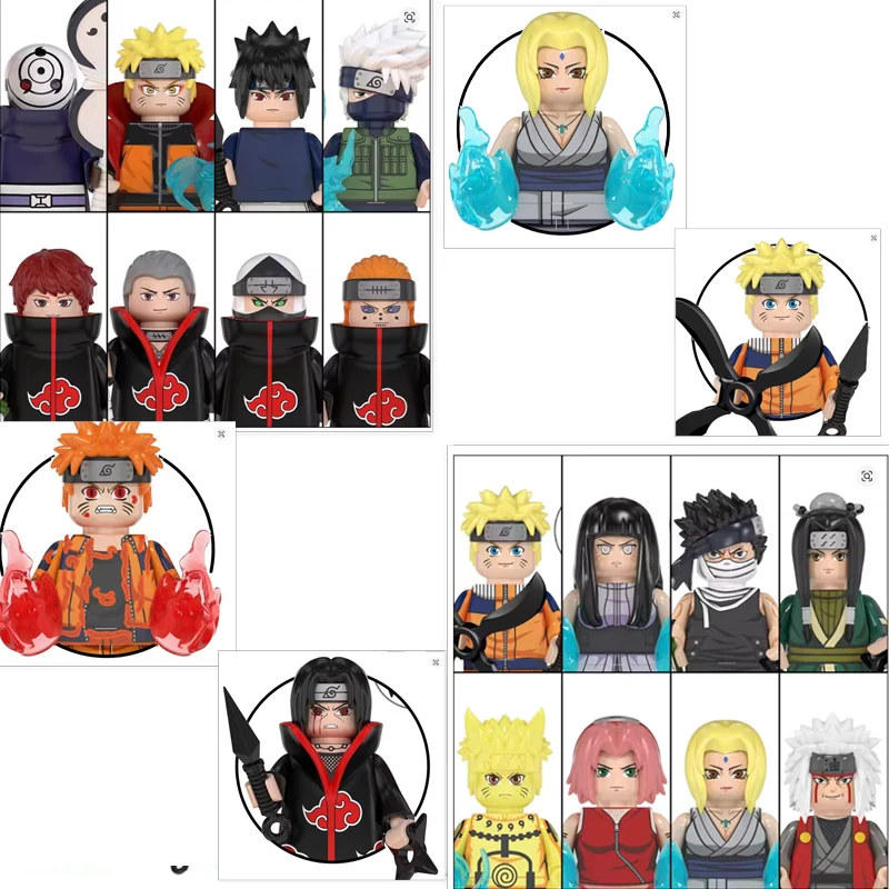 2026 NEW NARUTO Annie Anime Bricks Mini Action Toy Minifgure Building Blocks Gifts WM6105 WM6106 WM6107 WM6108 WM6109